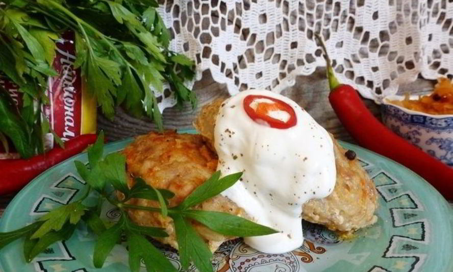 Рецепт запеченные ленивые голубцы с квашеной капустой