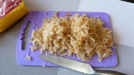 запеченные ленивые голубцы с квашеной капустой