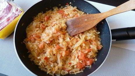 запеченные ленивые голубцы с квашеной капустой