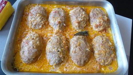 запеченные ленивые голубцы с квашеной капустой