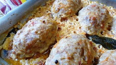 запеченные ленивые голубцы с квашеной капустой