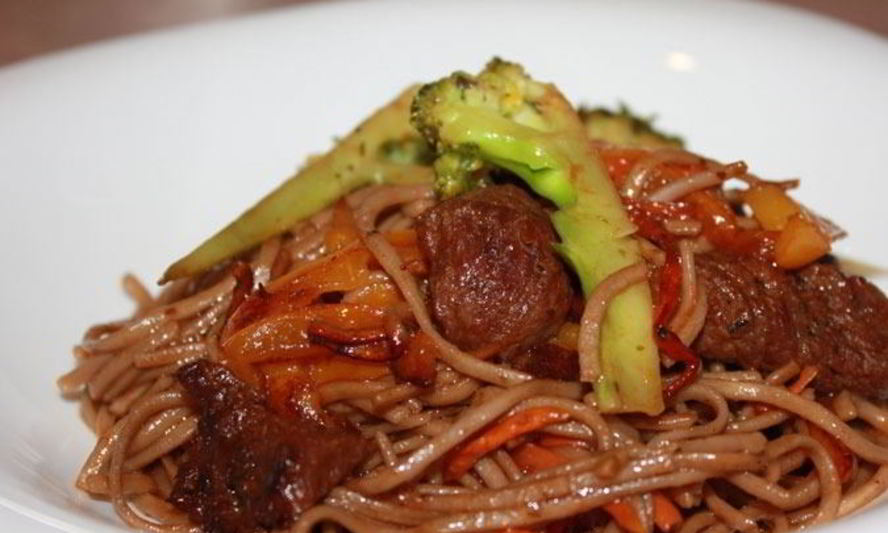 Рецепт гречневая лапша с говядиной