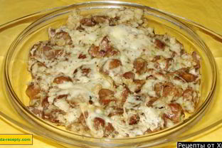 Белые грибы в сметане