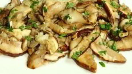 белые грибы жареные