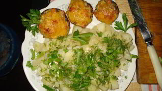 Фаршированные грибы