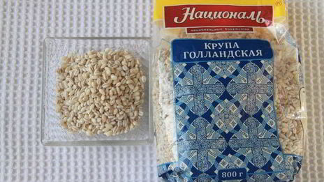 фаршированные перловкой грибы