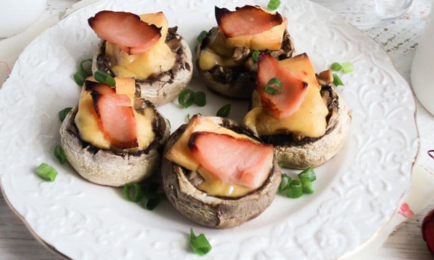 Рецепт фаршированные шампиньоны с ветчиной