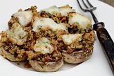 Фаршированные цесаркой шампиньоны