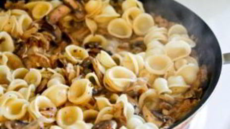 грибы под сливочным соусом