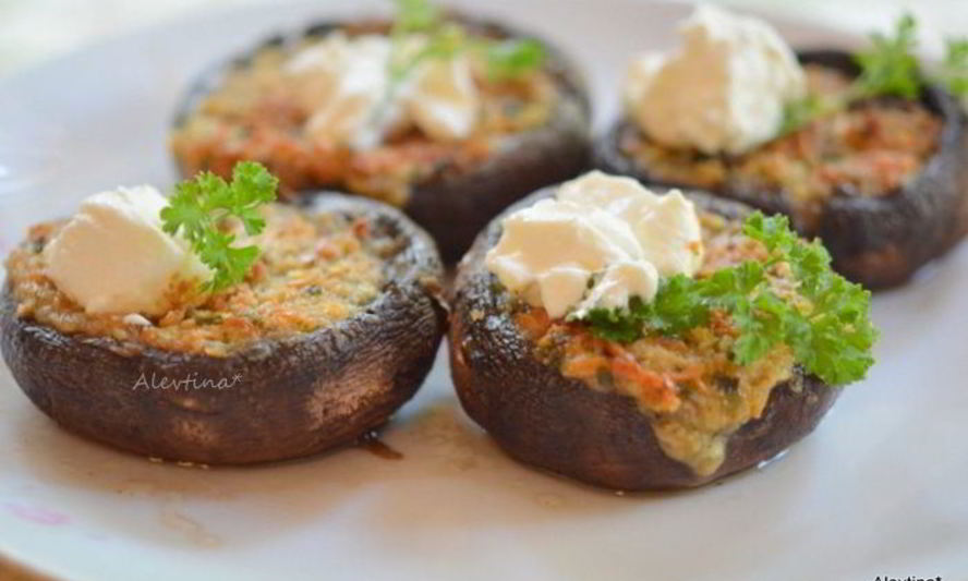Рецепт грибы с начинкой