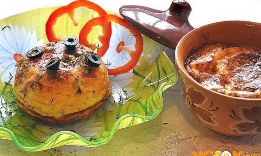 Рецепт грибы с овощами в горшочках