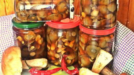 грибы в маринаде