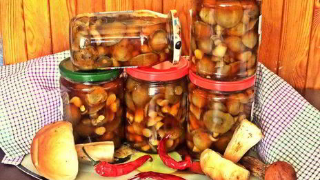 грибы в маринаде