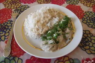 Грибы в сливочном соусе