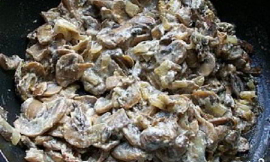 Рецепт грибы в сметане