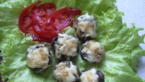 грибы запеченные в духовке под сыром