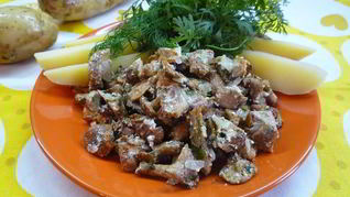 Лисички в духовке