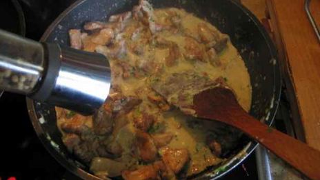 лисички жареные с картофелем