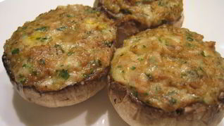 Шампиньоны фаршированные в духовке