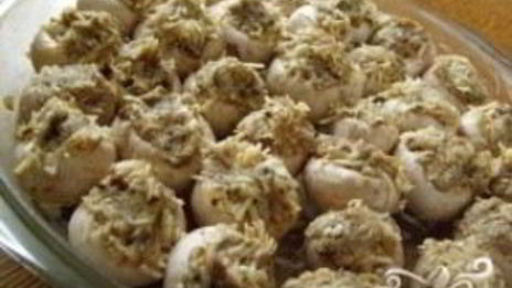 шампиньоны фаршированные в духовке