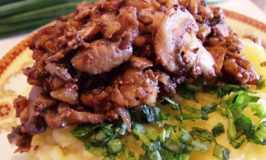 Рецепт шампиньоны с грецкими орехами