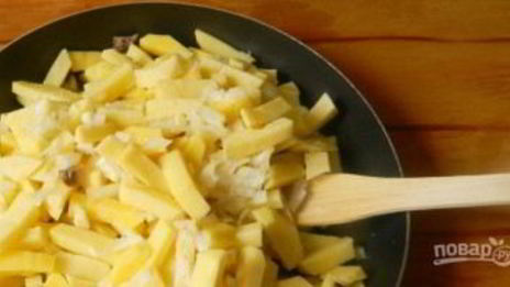 шампиньоны с картошкой жареные