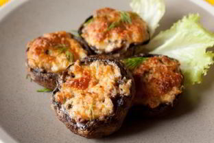 Шампиньоны с плавленым сыром