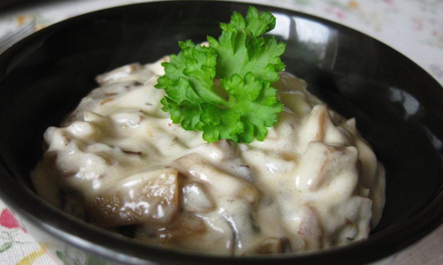 Рецепт шампиньоны со сметаной