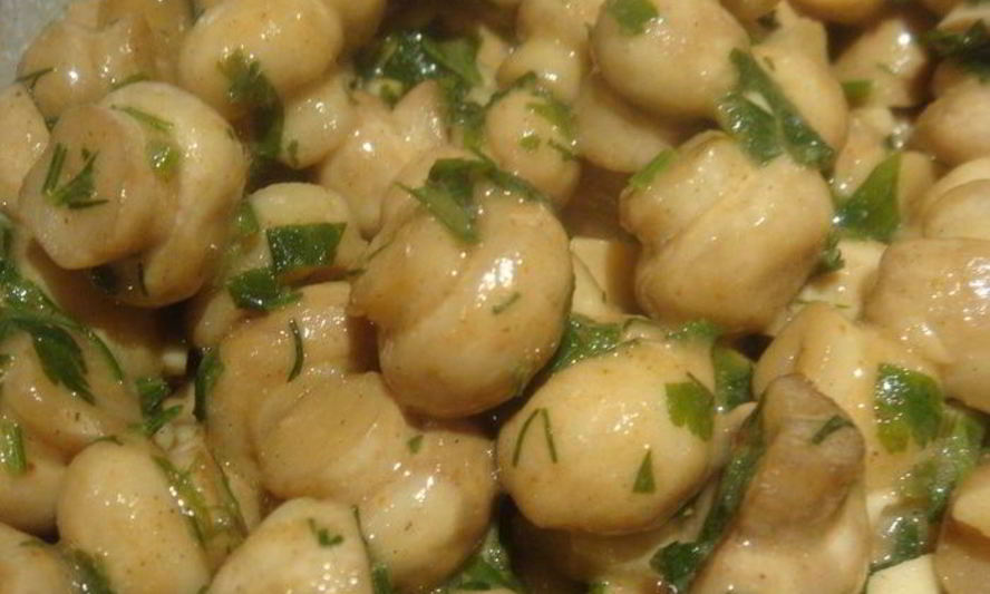 Рецепт шампиньоны в горчичном маринаде