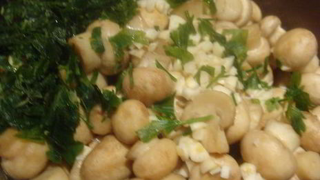 шампиньоны в горчичном маринаде