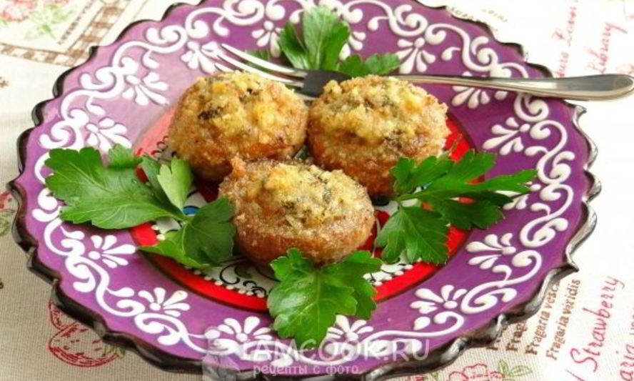 Рецепт шампиньоны, запеченные с чесноком и тимьяном