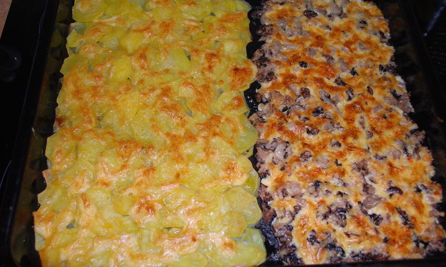 Рецепт сморчки запеченные под сыром с картофелем
