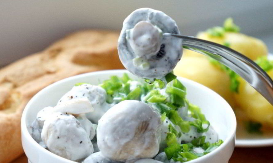 Рецепт соленые шампиньоны