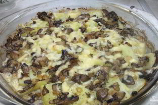 Вешенки с картошкой в духовке