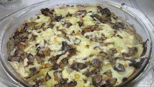 Вешенки с картошкой в духовке