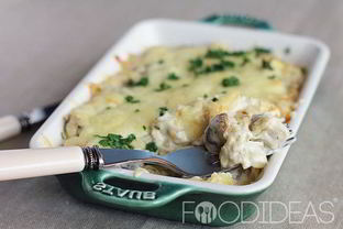 Запеченные шампиньоны с сыром