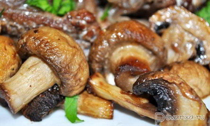 Рецепт запеченные в духовке шампиньоны