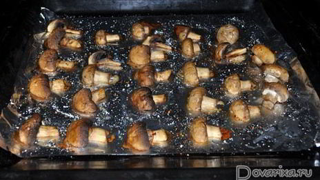запеченные в духовке шампиньоны