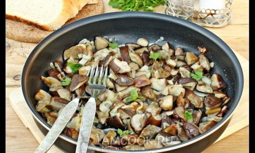 Рецепт жареные белые грибы с луком