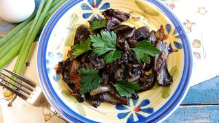 Жареные подберезовики