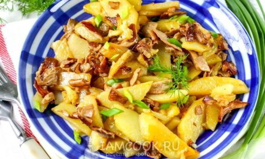 Рецепт жареные рыжики с картошкой