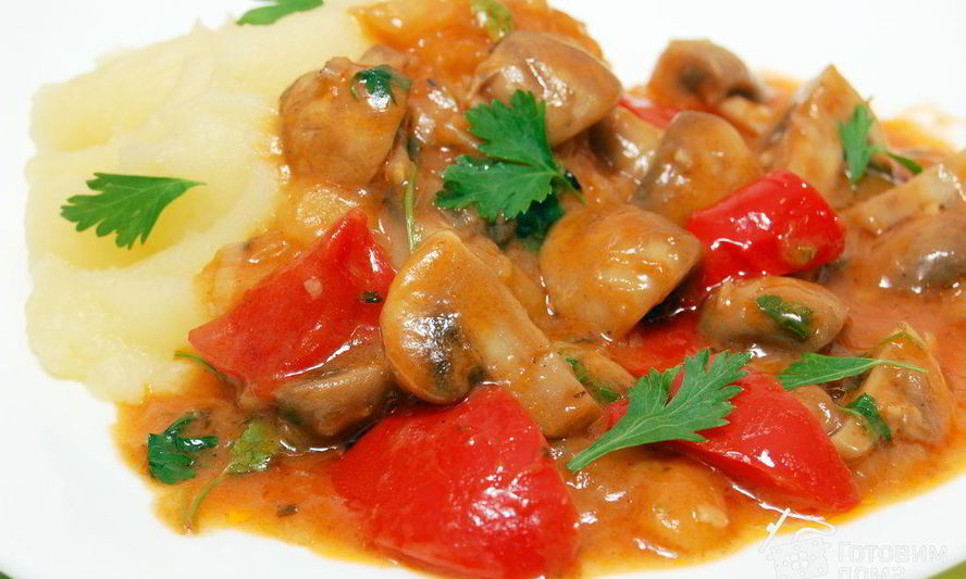 Рецепт грибной гуляш