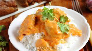 Гуляш из индейки в мультиварке