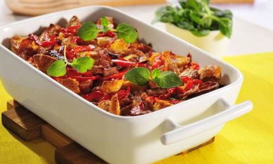 Рецепт гуляш из куриного филе с овощами