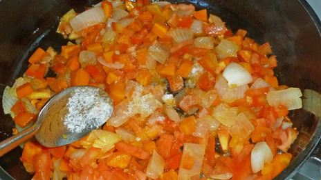 гуляш из куриной печени