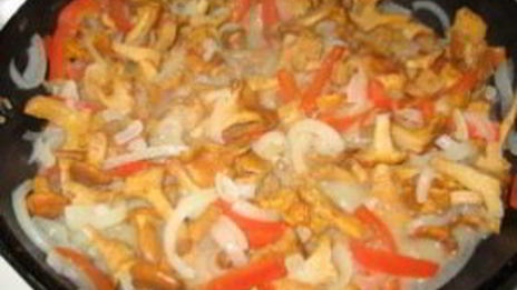 гуляш из лисичек