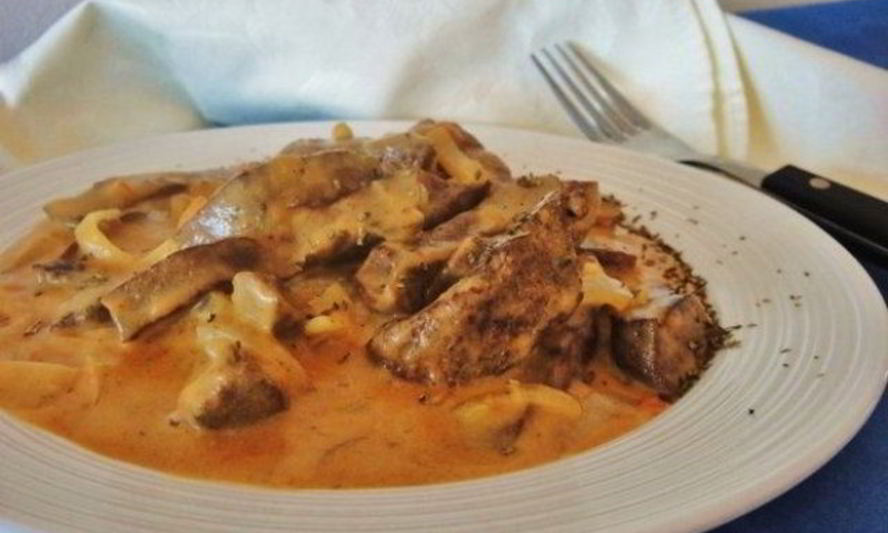 Рецепт гуляш из печени говяжьей