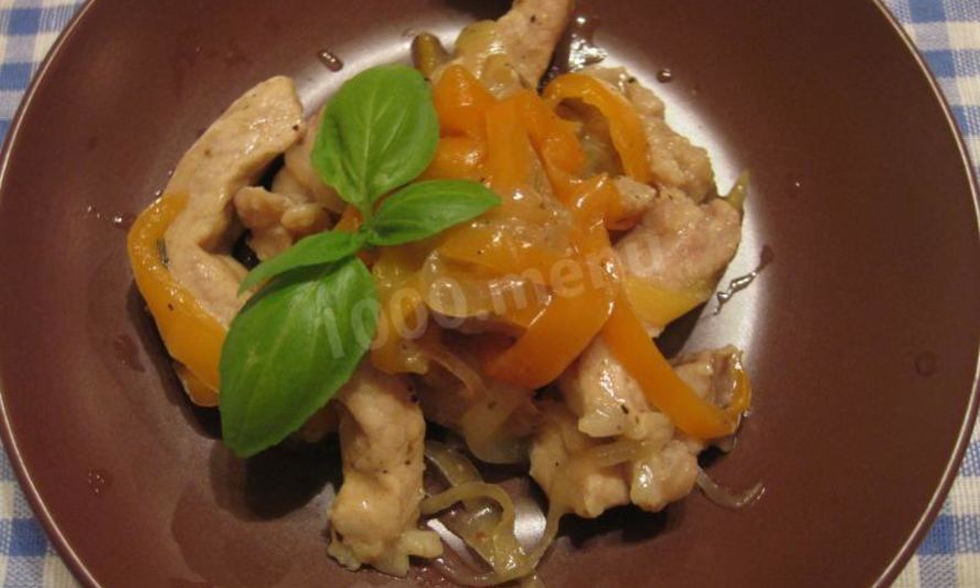 Рецепт гуляш из свинины с болгарским перцем