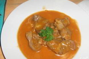 Гуляш из свинины с мукой