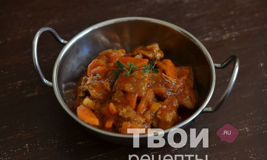 Рецепт гуляш из свинины в мультиварке